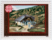 Австрия 1990 Почтамты и почтовые учреждения Европа СЕПТ 1989 MNH