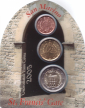 Сан-Марино набор 3 монеты евро 2005 UNC - вид 1