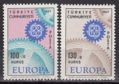 Турция 1967 Шестерни Европа СЕПТ 2044-2045 MNH