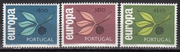 Португалия 1965 Веточка дерева с тремя листьями Европа СЕПТ 990-992 MNH