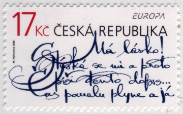 Чехия 2008 Письмо Европа СЕПТ 559 MNH