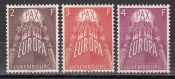 Люксембург 1957 Единая Европа мир и процветание Европа СЕПТ 572-574 MNH