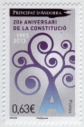 Андорра Французская 2013 20 лет Конституции 757 MNH