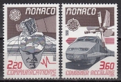 Монако 1988 Транспорт и связь Европа СЕПТ 1859-1860 MNH