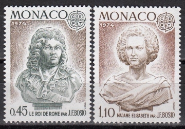 Монако 1974 Скульптура Европа СЕПТ 1114-1115 MNH