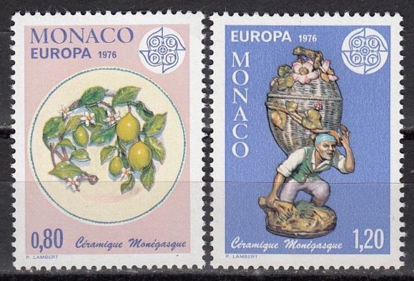Монако 1976 Ремёсла Европа СЕПТ 1230-1231 MNH