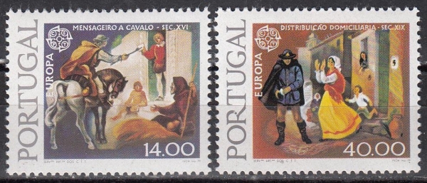 Португалия 1979 Почта и телекоммуникации Европа СЕПТ 1441-1442 MNH