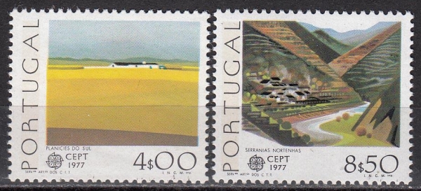 Португалия 1977 Ландшафты Европа СЕПТ 1360-1361 MNH