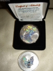 1 доллар США серебро,голограмма,2002г