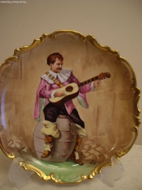 Тарелка декорат.,Лимож,1890-1907гг,26см,подпись.