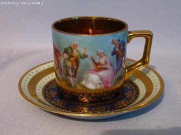 Кофейная пара,Австрия,1900г,миниатюра