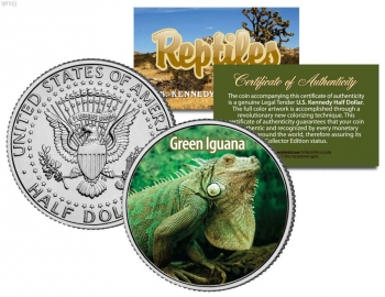 50 центов США,Зеленая игуана