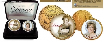 Набор из 2-х монет США Диана