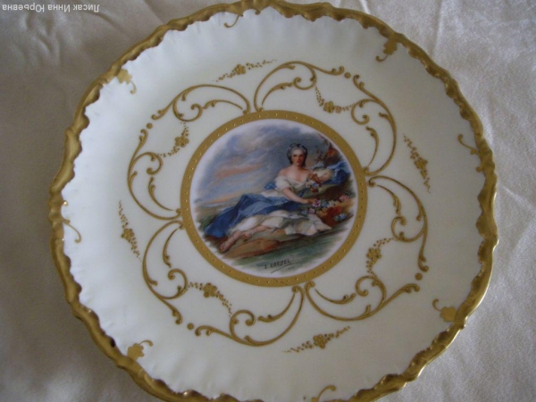 Тарелка декоративная,Франция,1880-1910гг,22см