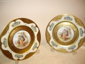 Тарелка кабинетная,пара,Лимож,Королевский фарфор,1880-1900