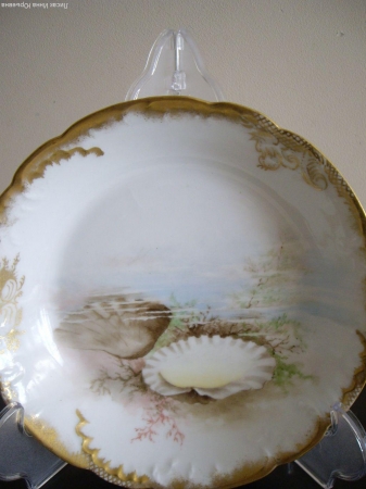 Тарелка глубокая "Ракушка"(вар. 2),Лимож,до 1900г