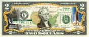 2 доллара США,цветная, Штат Флорида