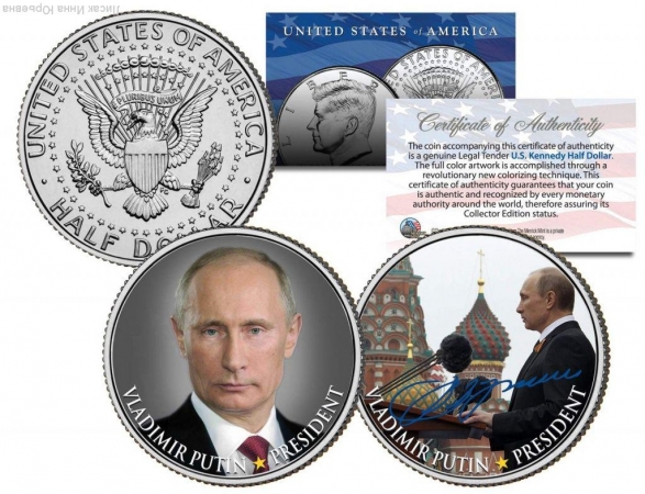 Набор из 2-х монет США ,Путин,2015г