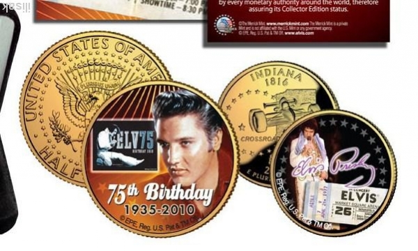 Набор из 2-х монет США Элвис Пресли