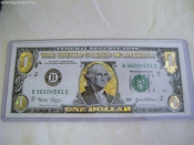 1 доллар CША,золотая голограмма,2010г