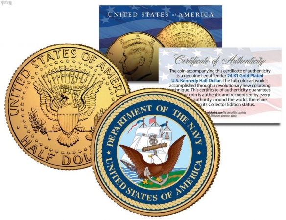 50 центов США ВМС эмблема