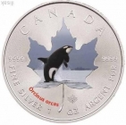 5 долларов Касатка,серебро,Канада.2014г