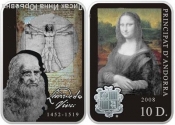 Леонардо да Винчи,Мона Лиза,2008год,серебро
