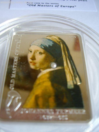 Девушка с жемчужной сережкой",ос-ва Кука,серебро,2009год