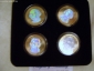 Набор из 4-х монет,1$,Президенты,24К зол. покрытие+голограмма с 2-х сторон,2007г - вид 1