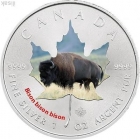 5 долларов Бизон,серебро,Канада.2014г