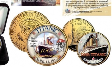 Набор из 2-х монет США Титаник,100-летие