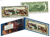 Банкнота 2 доллара США,Лас - Вегас,цветная,2015г