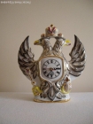 Часы-герб,фарфор,роспись Вербилки