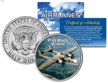 Самолет P-61 черная Вдова  50 центов США