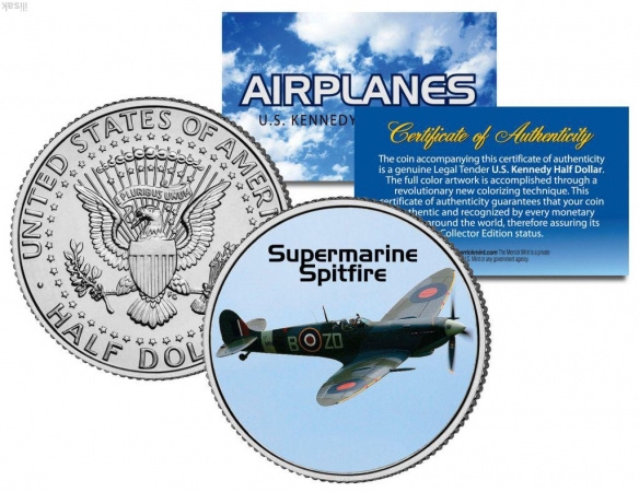 Самолет Supermarine Spitfire  50 центов США