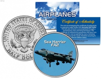 Самолет Sea Harrier FA2  50 центов США