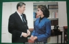 Президент Рональд Рейган и Мисс Америка Ванесса Уильямс США 1983