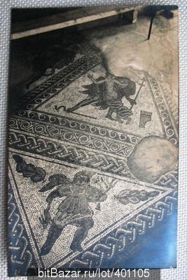 Мозаика Римская вилла Чедворт графство Глостершир Англия Ретро ПК