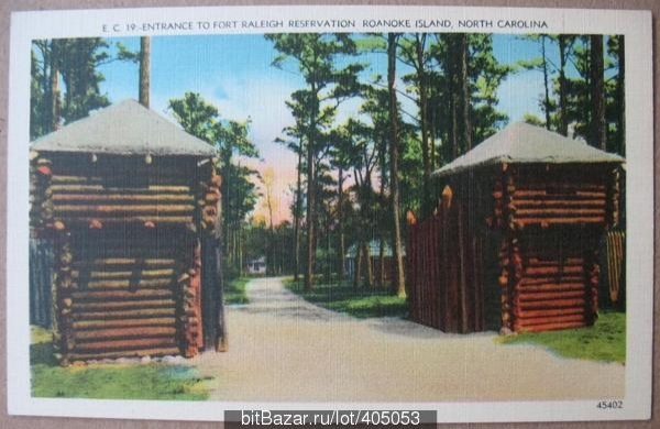 Остров Роанок первая английская колония Северная Каролина ПК США