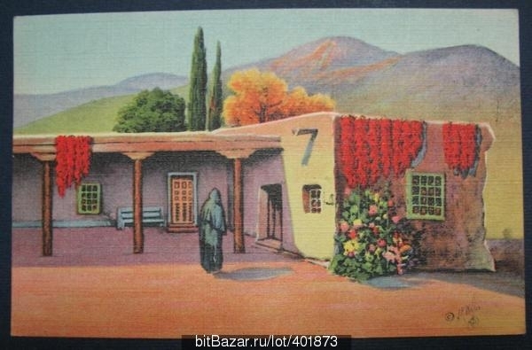 Мексика Старый дом в испанском стиле ПК 1946 США