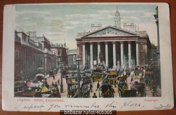 Королевская биржа Лондон Англия ПК 1904