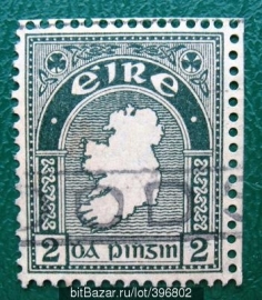 Ирландия 1940 Карта Sc#109 Used