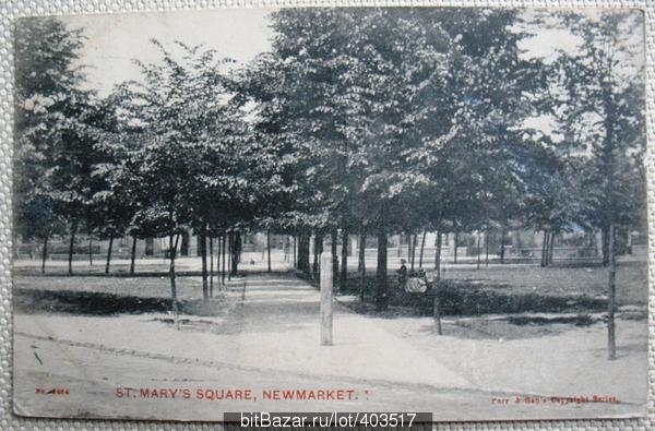 Площадь Св. Марии Ньюмаркет Англия 1907 ПК