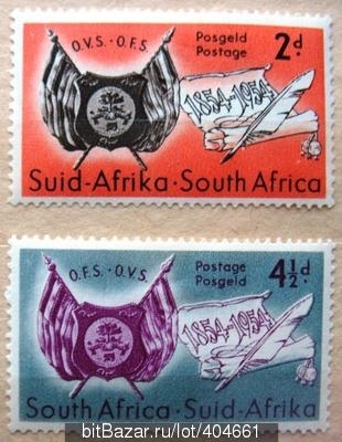 Южная Африка 1954 Sc#198,199 MLH