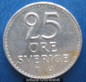 Швеция 25 эре 1973 КМ#836