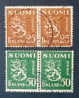 Финляндия 1930-32 Герб пары Sc# 161, 164 Used