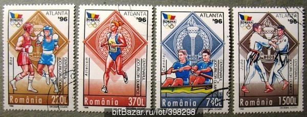 Румыния 1996 Олимпиада Атланта Sc#4093-4096 Used