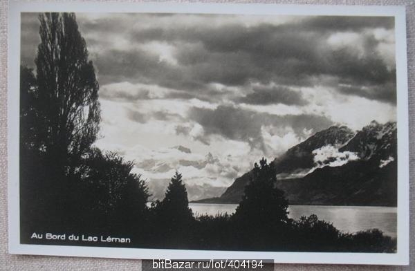Швейцария Женевское озеро или озеро Леман