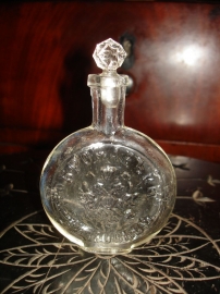 Старинный парфюмерный флакон БРОКАРЪ в Москве,стекло,Россия до 1917г.