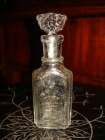Старинный парфюмерный флакон Товарищество БРОКАРЪ в МОСКВЕ,стекло,Россия до 1917г.